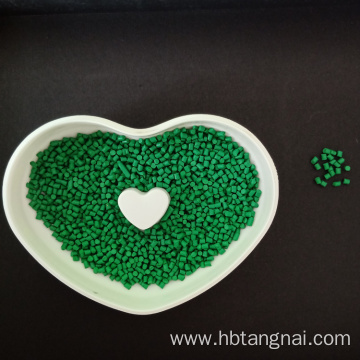 Plastic PP PE Granulates green color masterbatch